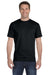 Gildan G800 Mens DryBlend Moisture Wicking Short Sleeve Crewneck T-Shirt Black Front