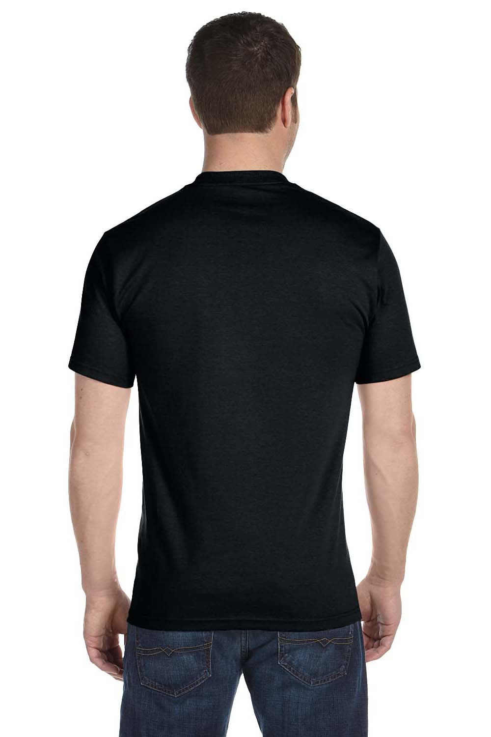Gildan G800 Mens DryBlend Moisture Wicking Short Sleeve Crewneck T-Shirt Black Back