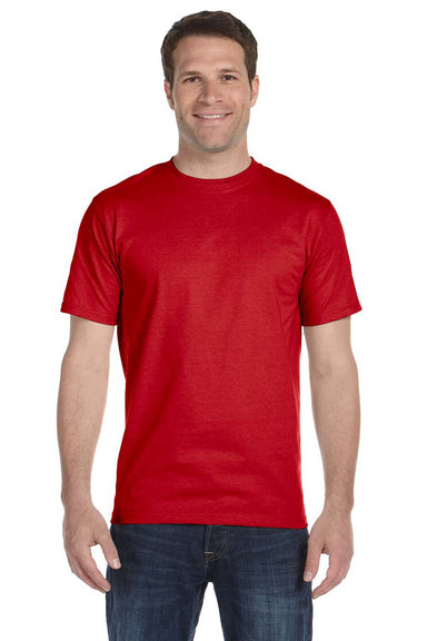Gildan G800 Mens DryBlend Moisture Wicking Short Sleeve Crewneck T-Shirt Red Front