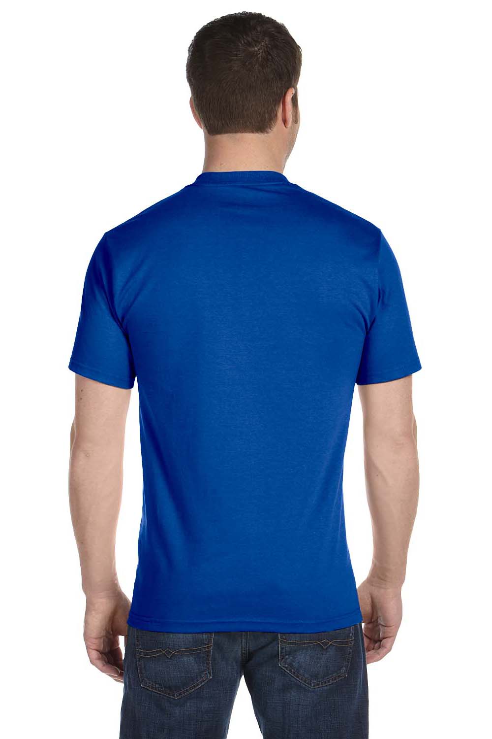 Gildan G800 Mens DryBlend Moisture Wicking Short Sleeve Crewneck T-Shirt Royal Blue Back