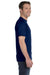 Gildan G800 Mens DryBlend Moisture Wicking Short Sleeve Crewneck T-Shirt Navy Blue Side