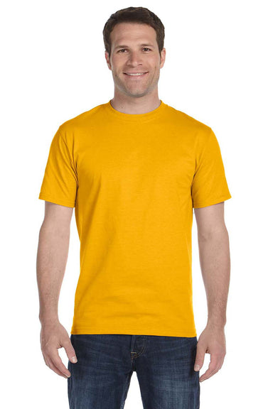 Gildan G800 Mens DryBlend Moisture Wicking Short Sleeve Crewneck T-Shirt Gold Front