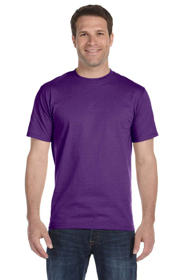 Gildan G800 Mens DryBlend Moisture Wicking Short Sleeve Crewneck T-Shirt Purple Front