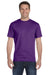 Gildan G800 Mens DryBlend Moisture Wicking Short Sleeve Crewneck T-Shirt Purple Front