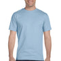 Gildan Mens DryBlend Moisture Wicking Short Sleeve Crewneck T-Shirt - Light Blue