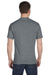 Gildan G800 Mens DryBlend Moisture Wicking Short Sleeve Crewneck T-Shirt Heather Graphite Grey Back