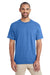 Gildan G800 Mens DryBlend Moisture Wicking Short Sleeve Crewneck T-Shirt Heather Royal Blue Front