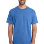 Gildan Mens DryBlend Moisture Wicking Short Sleeve Crewneck T-Shirt - Heather Royal Blue