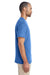 Gildan G800 Mens DryBlend Moisture Wicking Short Sleeve Crewneck T-Shirt Heather Royal Blue Side