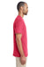 Gildan G800 Mens DryBlend Moisture Wicking Short Sleeve Crewneck T-Shirt Heather Scarlet Red Side