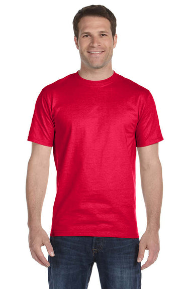 Gildan G800 Mens DryBlend Moisture Wicking Short Sleeve Crewneck T-Shirt Scarlet Red Front