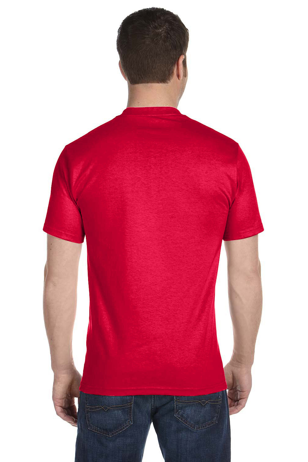 Gildan G800 Mens DryBlend Moisture Wicking Short Sleeve Crewneck T-Shirt Scarlet Red Back