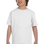 Gildan Youth DryBlend Moisture Wicking Short Sleeve Crewneck T-Shirt - White