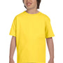 Gildan Youth DryBlend Moisture Wicking Short Sleeve Crewneck T-Shirt - Daisy Yellow