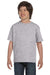 Gildan G800B Youth DryBlend Moisture Wicking Short Sleeve Crewneck T-Shirt Sport Grey Front