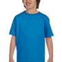Gildan Youth DryBlend Moisture Wicking Short Sleeve Crewneck T-Shirt - Sapphire Blue
