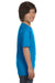 Gildan G800B Youth DryBlend Moisture Wicking Short Sleeve Crewneck T-Shirt Sapphire Blue Side