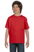 Gildan G800B Youth DryBlend Moisture Wicking Short Sleeve Crewneck T-Shirt Red Front