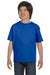Gildan G800B Youth DryBlend Moisture Wicking Short Sleeve Crewneck T-Shirt Royal Blue Front