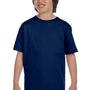Gildan Youth DryBlend Moisture Wicking Short Sleeve Crewneck T-Shirt - Navy Blue