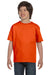 Gildan G800B Youth DryBlend Moisture Wicking Short Sleeve Crewneck T-Shirt Orange Front