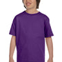 Gildan Youth DryBlend Moisture Wicking Short Sleeve Crewneck T-Shirt - Purple