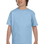 Gildan Youth DryBlend Moisture Wicking Short Sleeve Crewneck T-Shirt - Light Blue