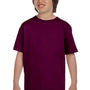Gildan Youth DryBlend Moisture Wicking Short Sleeve Crewneck T-Shirt - Maroon