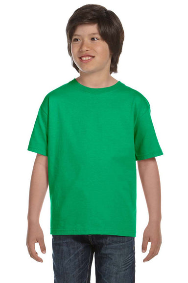 Gildan G800B Youth DryBlend Moisture Wicking Short Sleeve Crewneck T-Shirt Irish Green Front