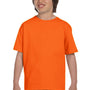 Gildan Youth DryBlend Moisture Wicking Short Sleeve Crewneck T-Shirt - Safety Orange