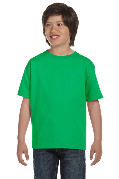 Gildan G800B Youth DryBlend Moisture Wicking Short Sleeve Crewneck T-Shirt Electric Green Front