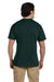 Gildan G830 Mens DryBlend Moisture Wicking Short Sleeve Crewneck T-Shirt w/ Pocket Forest Green Back