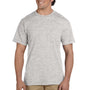 Gildan Mens DryBlend Moisture Wicking Short Sleeve Crewneck T-Shirt w/ Pocket - Ash Grey