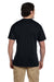 Gildan G830 Mens DryBlend Moisture Wicking Short Sleeve Crewneck T-Shirt w/ Pocket Black Back