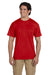 Gildan G830 Mens DryBlend Moisture Wicking Short Sleeve Crewneck T-Shirt w/ Pocket Red Front