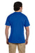 Gildan G830 Mens DryBlend Moisture Wicking Short Sleeve Crewneck T-Shirt w/ Pocket Royal Blue Back