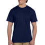 Gildan Mens DryBlend Moisture Wicking Short Sleeve Crewneck T-Shirt w/ Pocket - Navy Blue