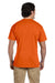 Gildan G830 Mens DryBlend Moisture Wicking Short Sleeve Crewneck T-Shirt w/ Pocket Orange Back