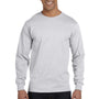 Gildan Mens DryBlend Moisture Wicking Long Sleeve Crewneck T-Shirt - Ash Grey
