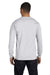 Gildan G840 Mens DryBlend Moisture Wicking Long Sleeve Crewneck T-Shirt Ash Grey Back
