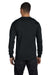 Gildan G840 Mens DryBlend Moisture Wicking Long Sleeve Crewneck T-Shirt Black Back