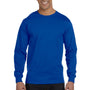 Gildan Mens DryBlend Moisture Wicking Long Sleeve Crewneck T-Shirt - Royal Blue