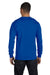 Gildan G840 Mens DryBlend Moisture Wicking Long Sleeve Crewneck T-Shirt Royal Blue Back