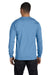 Gildan G840 Mens DryBlend Moisture Wicking Long Sleeve Crewneck T-Shirt Carolina Blue Back