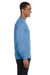 Gildan G840 Mens DryBlend Moisture Wicking Long Sleeve Crewneck T-Shirt Carolina Blue Side