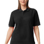 Gildan Mens Double Pique Short Sleeve Polo Shirt - Black