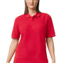 Gildan Mens Double Pique Short Sleeve Polo Shirt - Red