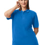 Gildan Mens Double Pique Short Sleeve Polo Shirt - Royal Blue