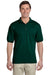 Gildan G880 Mens DryBlend Moisture Wicking Short Sleeve Polo Shirt Forest Green Front
