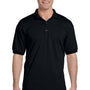 Gildan Mens DryBlend Moisture Wicking Short Sleeve Polo Shirt - Black